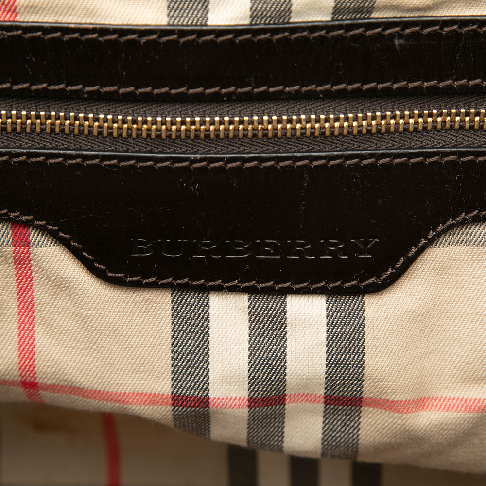 Pre-Loved Burberry Small Grained Calfskin Canterbury Tote - Picture 5 of 7